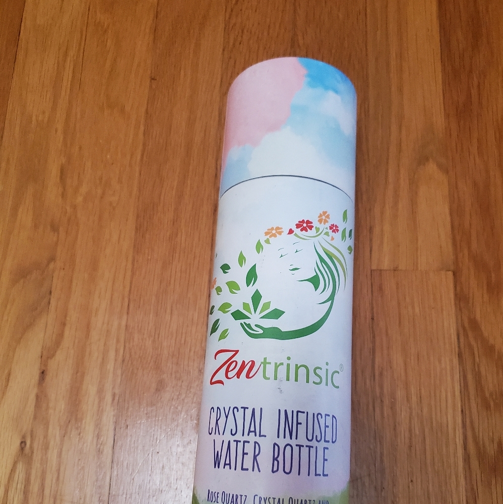 CRYSTAL INFUSED GLASS WATER BOTTLE! - Picture 2 of 12